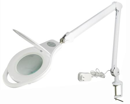 Lupenlampe „Luma“ LED, 3 Dioptrien, 10 W mit Klemmfuß und flexiblem Gestänge