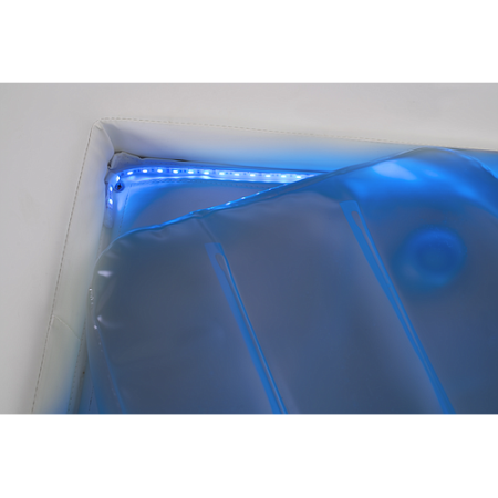 Wellnessliege „Fluido“ – LED-Farbwechsel in Blau