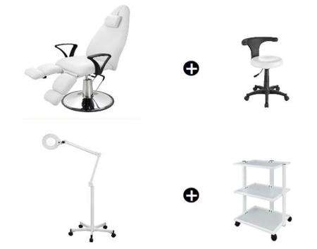 Fußpflegekabine 4 tlg. "Haily" Spar Angebot