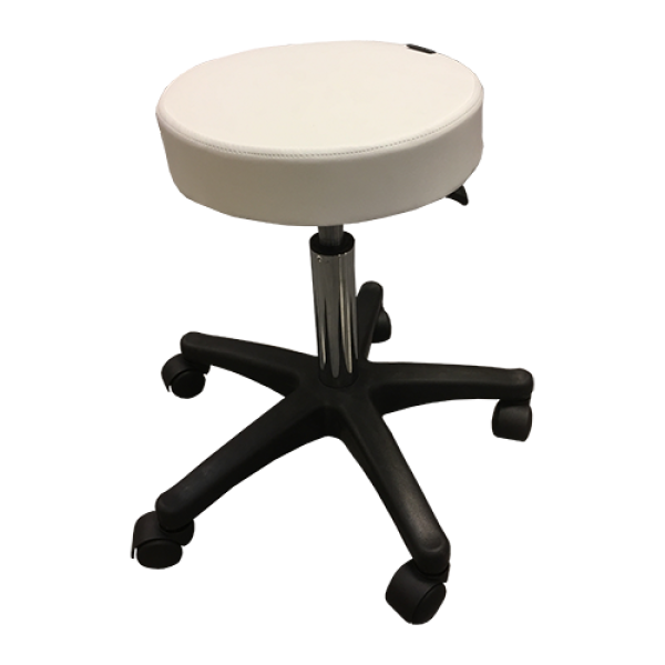Rundhocker "Rondo 2" höhenverstellbar weiß