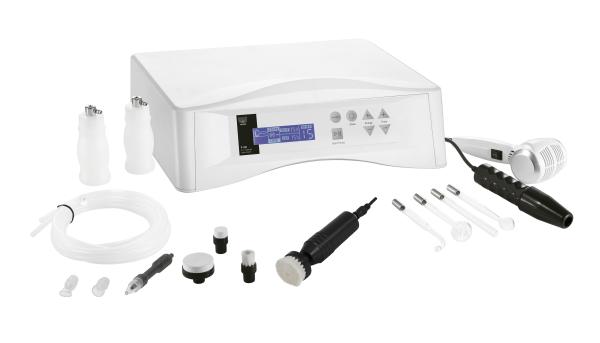 Multifunktionsgerät mit 5 Funktionen – Wärme- und Kältehammer, Bürsten, Vakuum, Spray und Hochfrequenz