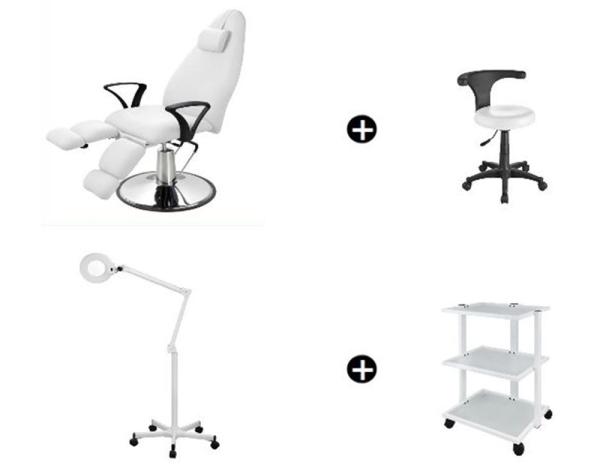 Fußpflegekabine 4 tlg. "Haily" Spar Angebot