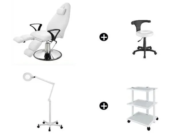 Fußpflegekabine 4 tlg. "Haily" Spar Angebot