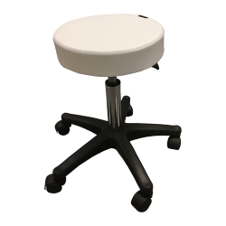 Rundhocker "Rondo 2" höhenverstellbar weiß