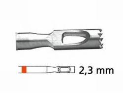 Hohlfräser gezackt Edelstahl Gr. 023