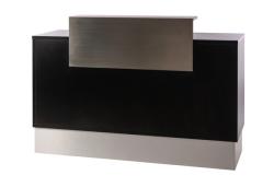 Elegante Empfangstheke in schwarz/grau