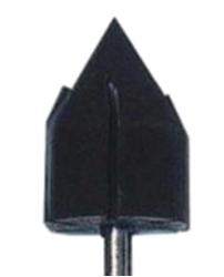 Gummiträger spitze Kappe, 10 mm